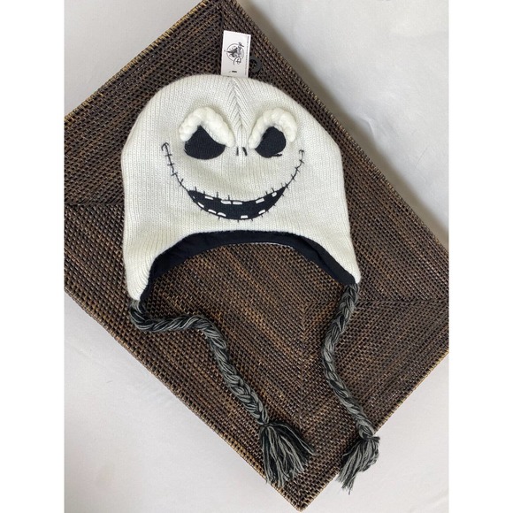 Disney Other - Disney Laplander Hat Adult White The Nightmare Before Christmas Jack Skellington